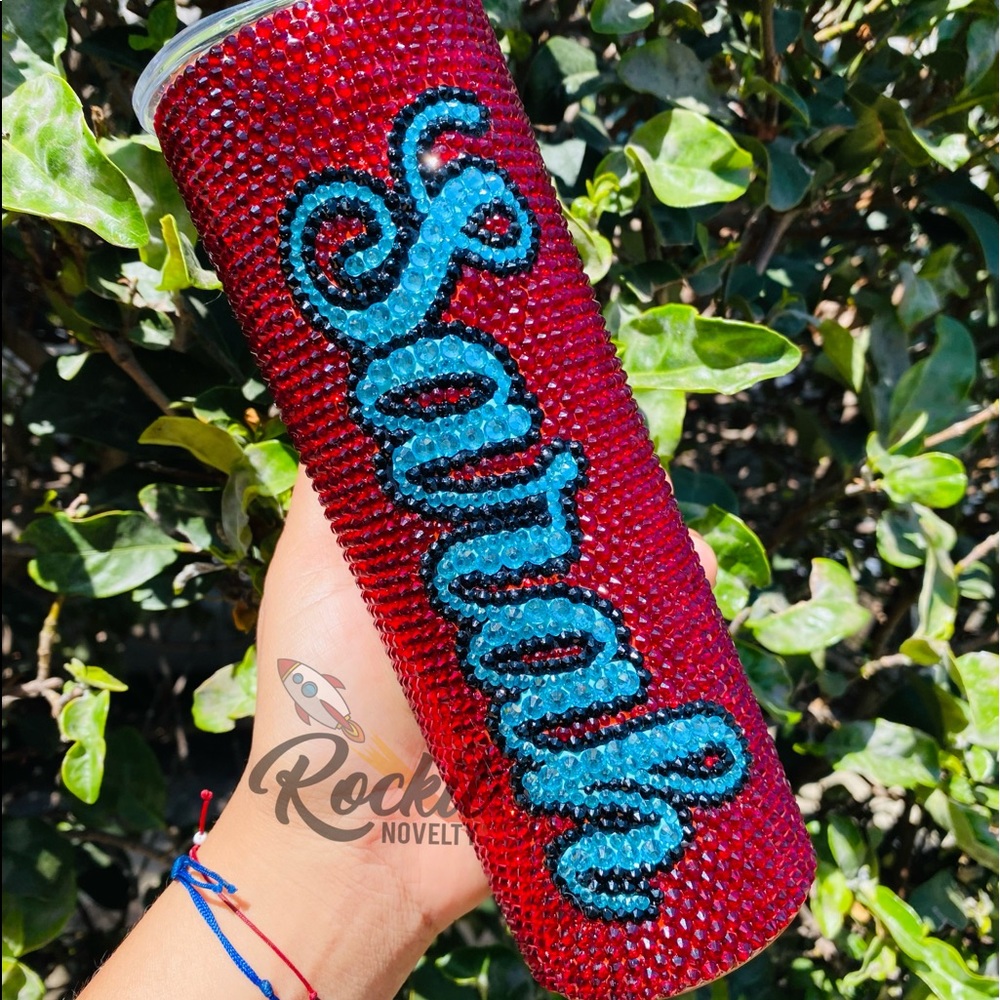 🛑 CLEARANCE New Handmade Sarah Blinged/ bedazzled 20oz tumbler